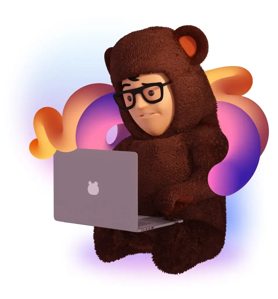 Kevin with his laptop