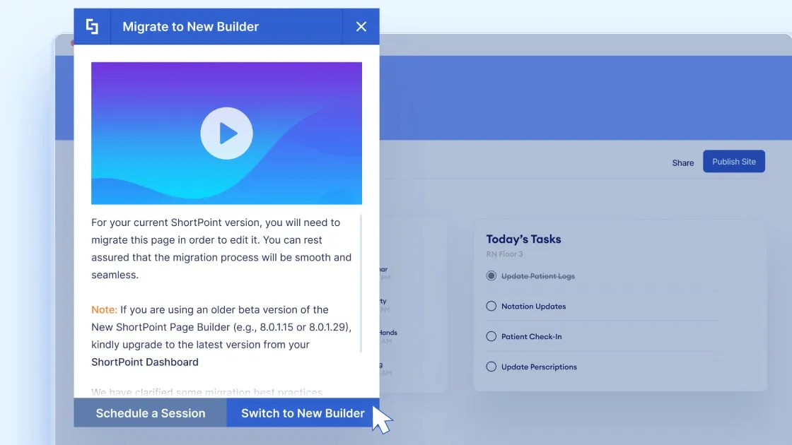 New ShortPoint Page Builder