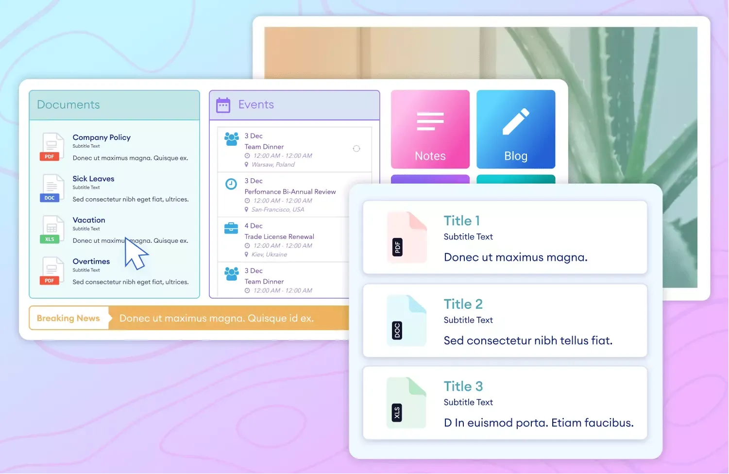 File List Design Element