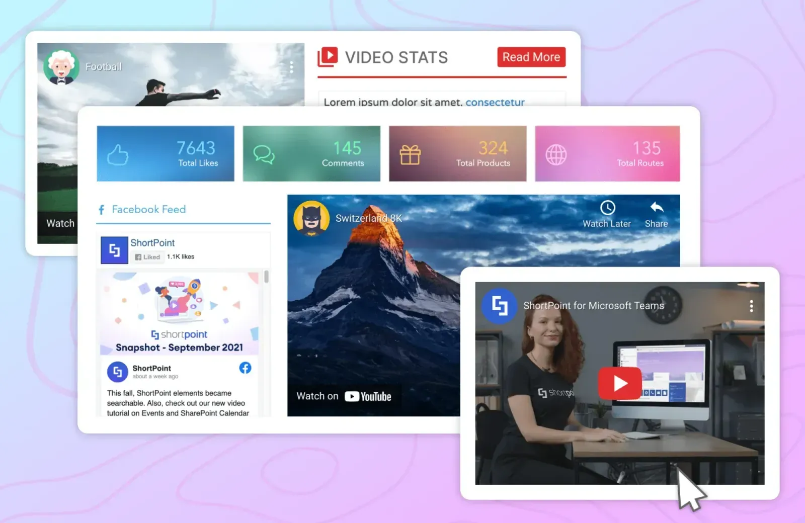 showcasing videos using shortpoint