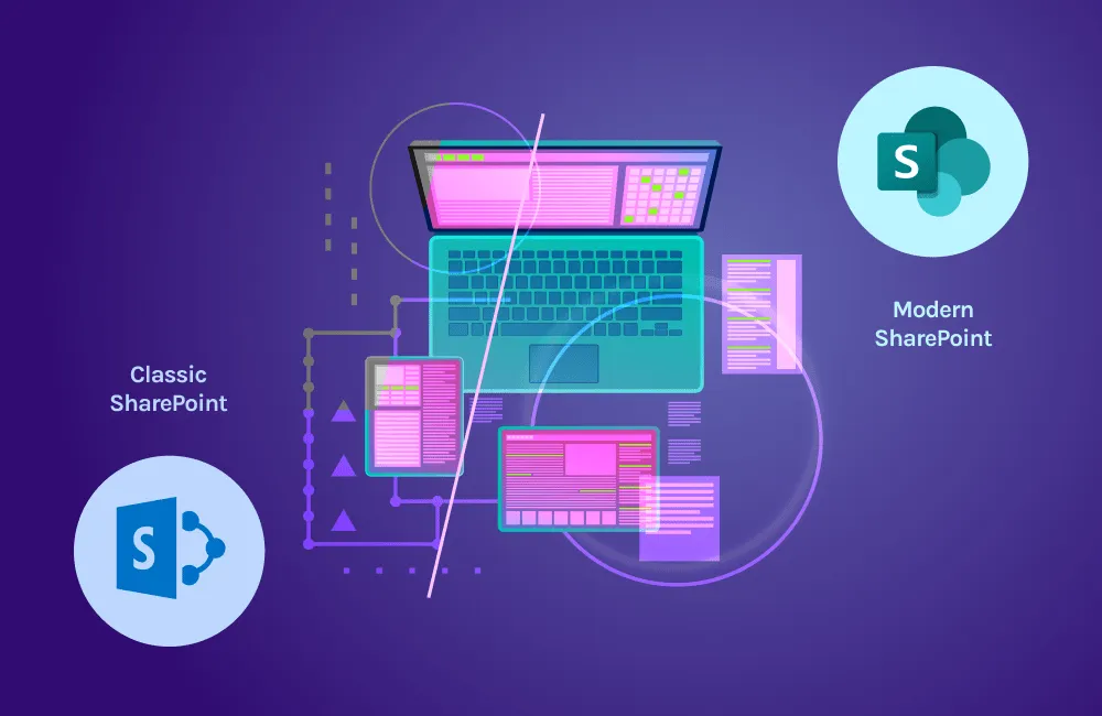 classic and modern sharepoint