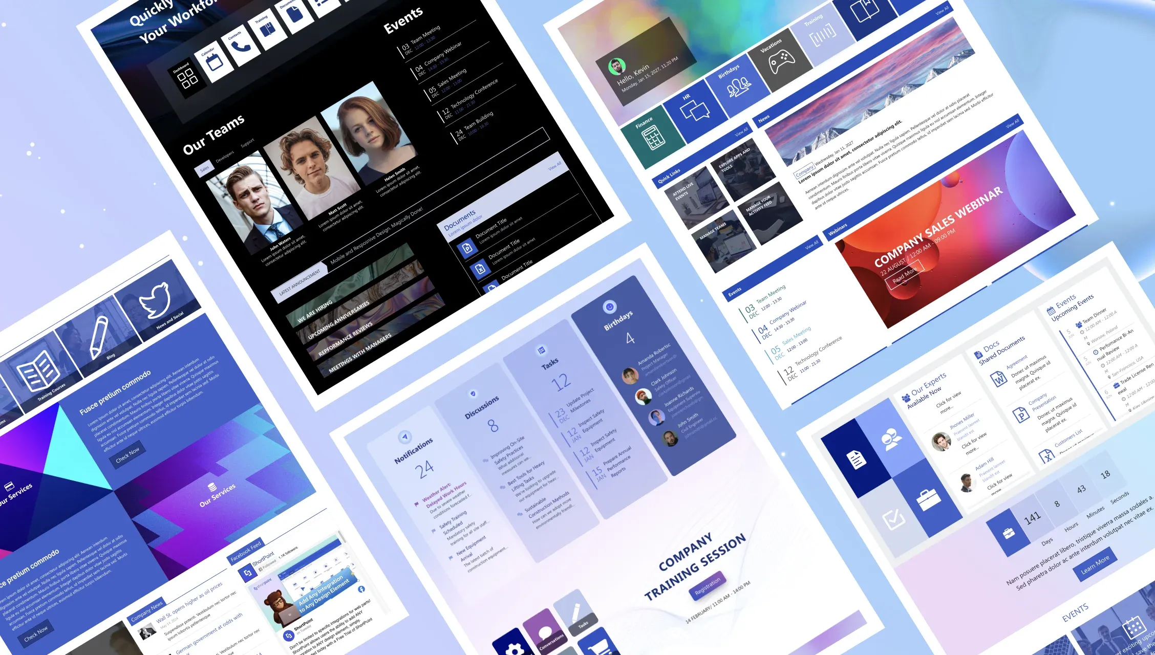 New ShortPoint HR SharePoint page templates for 2025