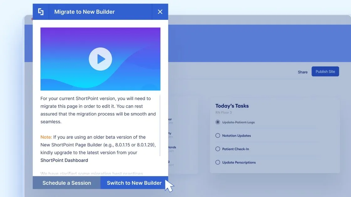 New ShortPoint Page Builder