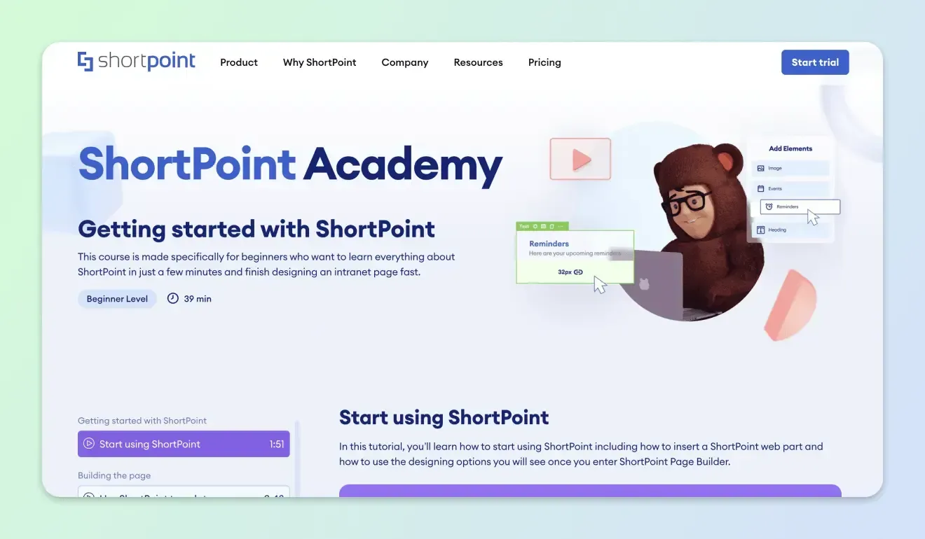 shortpoint academy