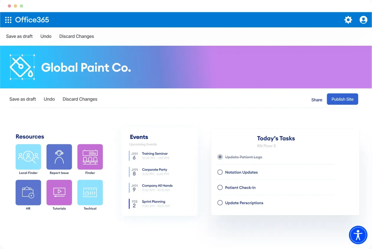 ShortPoint Accessibility Widget